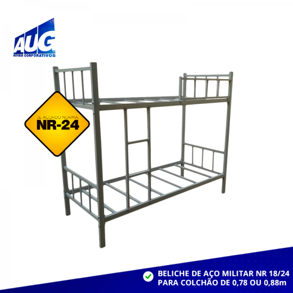 BELICHE DE AÇO MILITAR PARA HOSPITAL CAMPANHA / HOSPITALAR