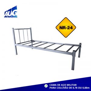 CAMA DE AÇO MILITAR E EXERCITO NR 18/ NR 24