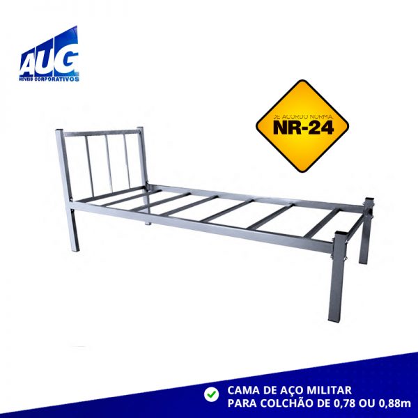 CAMA DE AÇO MILITAR E EXERCITO NR 18/ NR 24