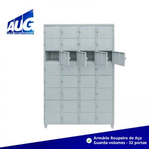 ROUPEIRO DE AÇO GUARDA VOLUMES 32 PORTAS GRP 8/32