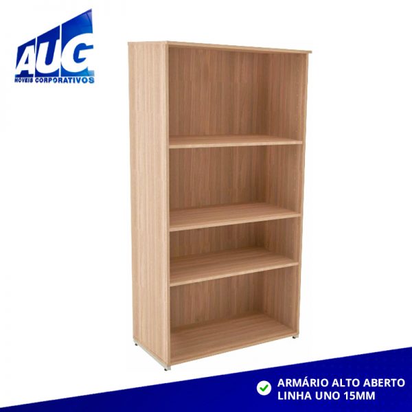ARMARIO ALTO ABERTO ESCRITÓRIO LINHA UNO 15MM