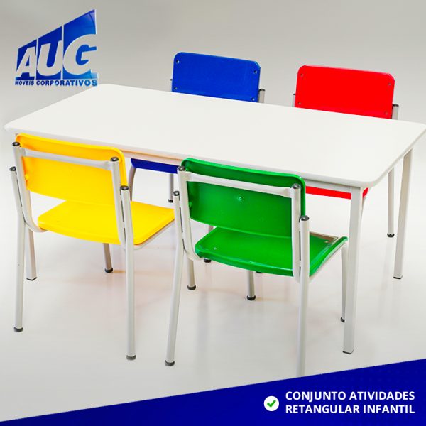 CONJUNTO ATIVIDADES RETANGULAR INFANTIL