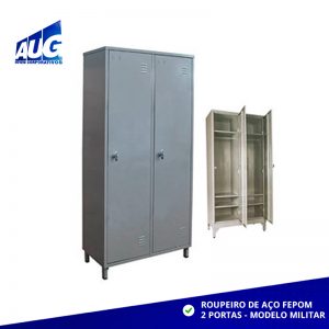 ROUPEIRO DE AÇO MILITAR FEPOM 2 PORTAS