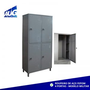 ROUPEIRO DE AÇO MILITAR FEPOM 4 PORTAS