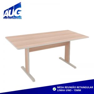 MESA REUNIÃO RETANGULAR LINHA UNO 15MM