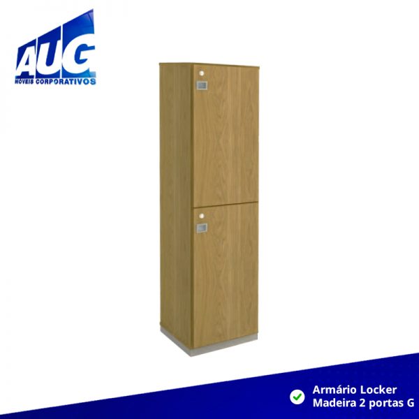 Armário Locker em Madeira 2 portas