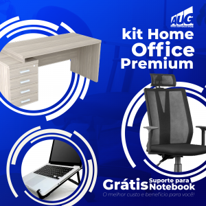 Kit Home Office Premium Mesa e Cadeira