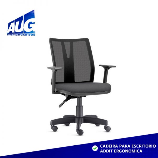 Cadeira Para Escritório Addit Com Tela