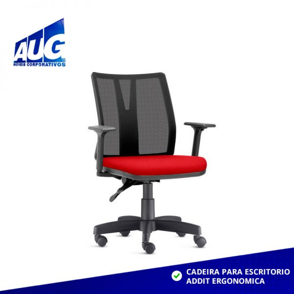 Cadeira Para Escritório Addit Com Tela - Image 5