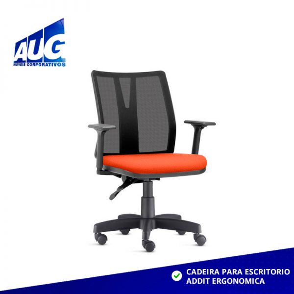 Cadeira Para Escritório Addit Com Tela - Image 4