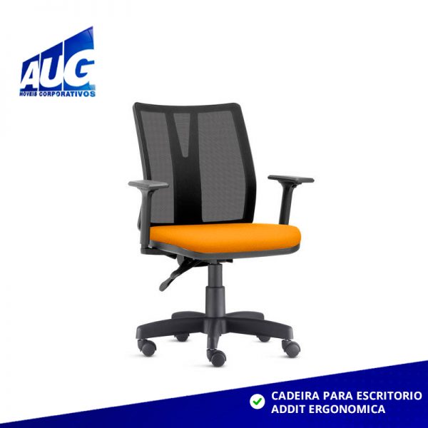 Cadeira Para Escritório Addit Com Tela - Image 3