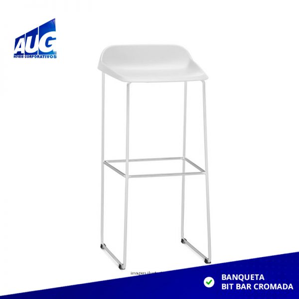 BANQUETA BIT BAR CROMADA (KIT 4 UNID) - Image 5