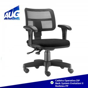 Cadeira Operativa ZIP Back System Evolution II Rodízios PP