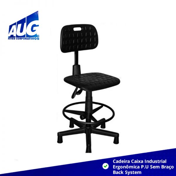 Cadeira Secretária Industrial Ergonômica P.U - Image 2