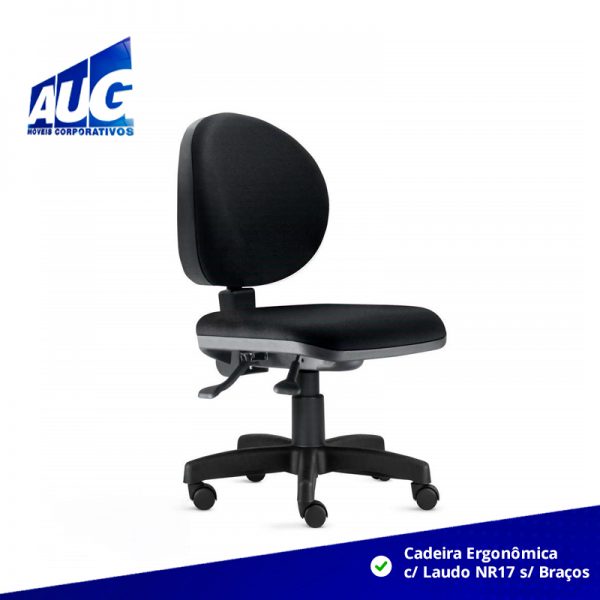Cadeira Ergonômica c Laudo NR17 s Braços