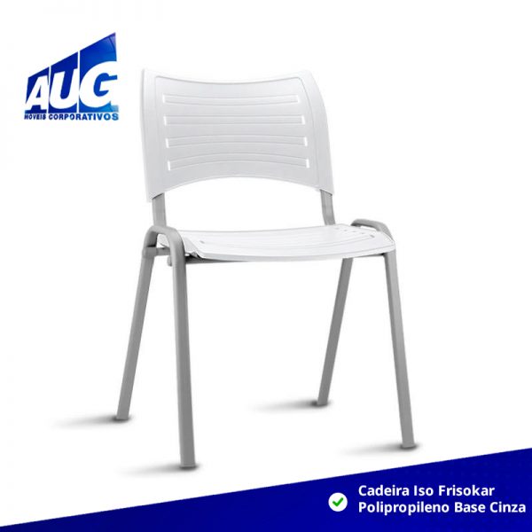 Cadeira Iso Frisokar Polipropileno Base Cinza em Promoção - Image 4