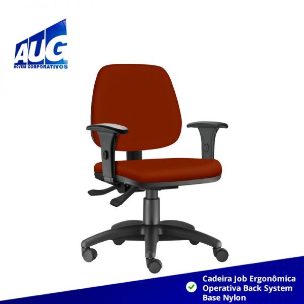 Cadeira Job Ergonômica Operativa Back System Base Nylon - Image 4