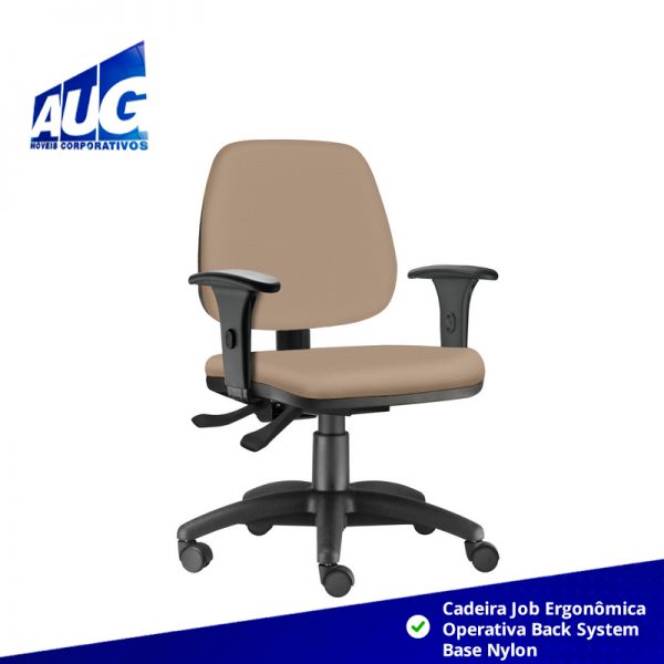 Cadeira Job Ergonômica Operativa Back System Base Nylon - Image 2
