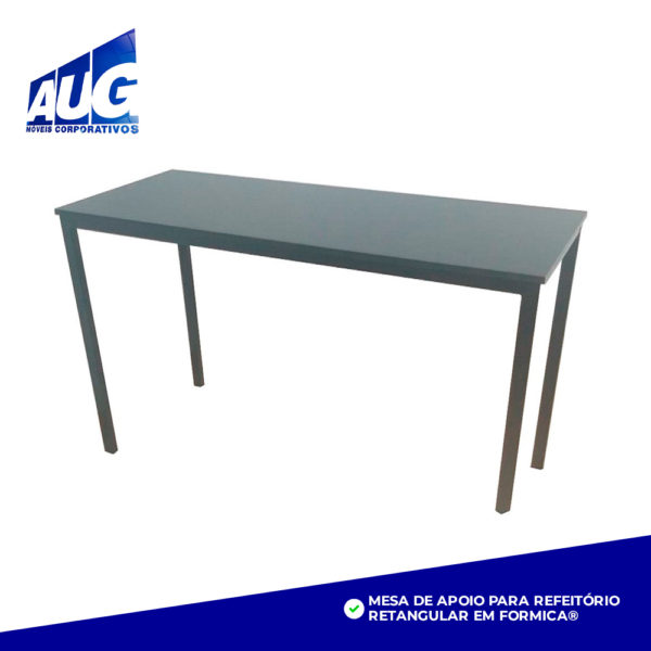 MESA DE APOIO PARA REFEITÓRIO RETANGULAR EM FORMICA®