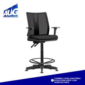 CADEIRA CAIXA GIRATÓRIA EVOLUTION ADDIT COM SAPATAS FIXAS