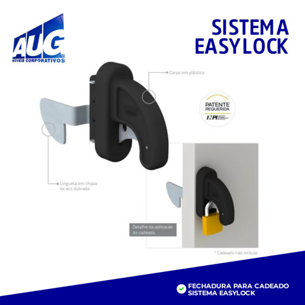 ROUPEIRO DE AÇO 20 PORTAS PEQUENAS CINZA - EASYLOCK - CHAPA 26 - Image 4