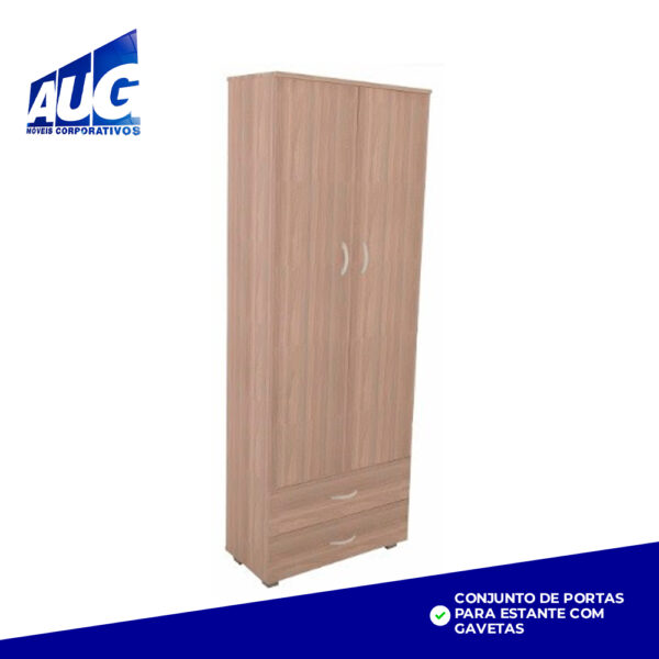 CONJUNTO DE PORTAS PARA ESTANTE COM GAVETAS - Image 2