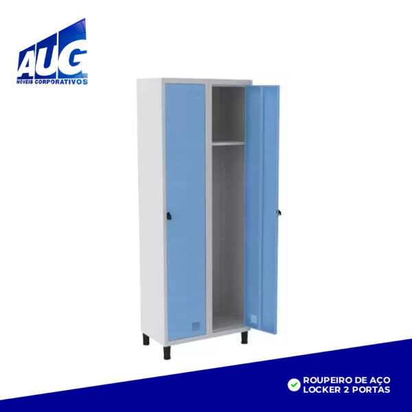 ROUPEIRO DE AÇO LOCKER 2 PORTAS - Image 2