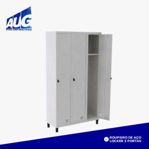 ROUPEIRO DE AÇO LOCKER 3 PORTAS