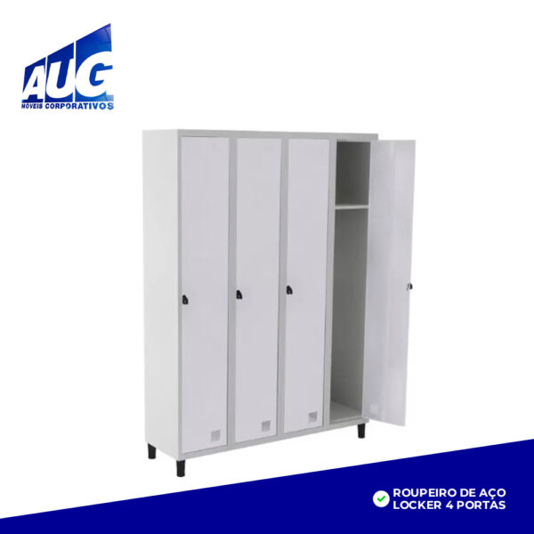 ROUPEIRO DE AÇO LOCKER 4 PORTAS