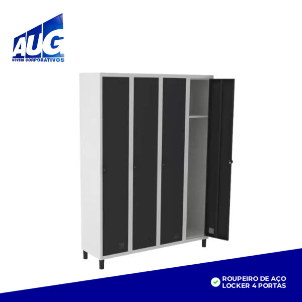 ROUPEIRO DE AÇO LOCKER 4 PORTAS - Image 2
