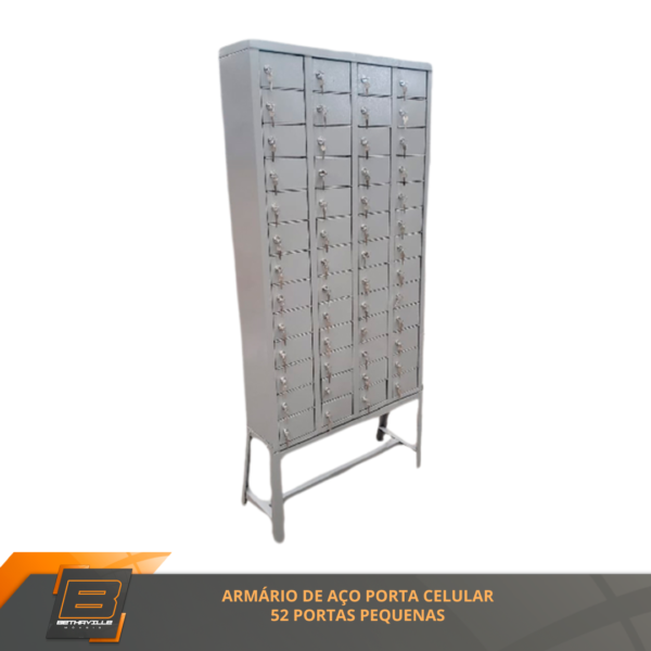 PORTA CELULAR PARA ESCOLAS - 52 PORTAS PEQUENAS - COM CHAVE